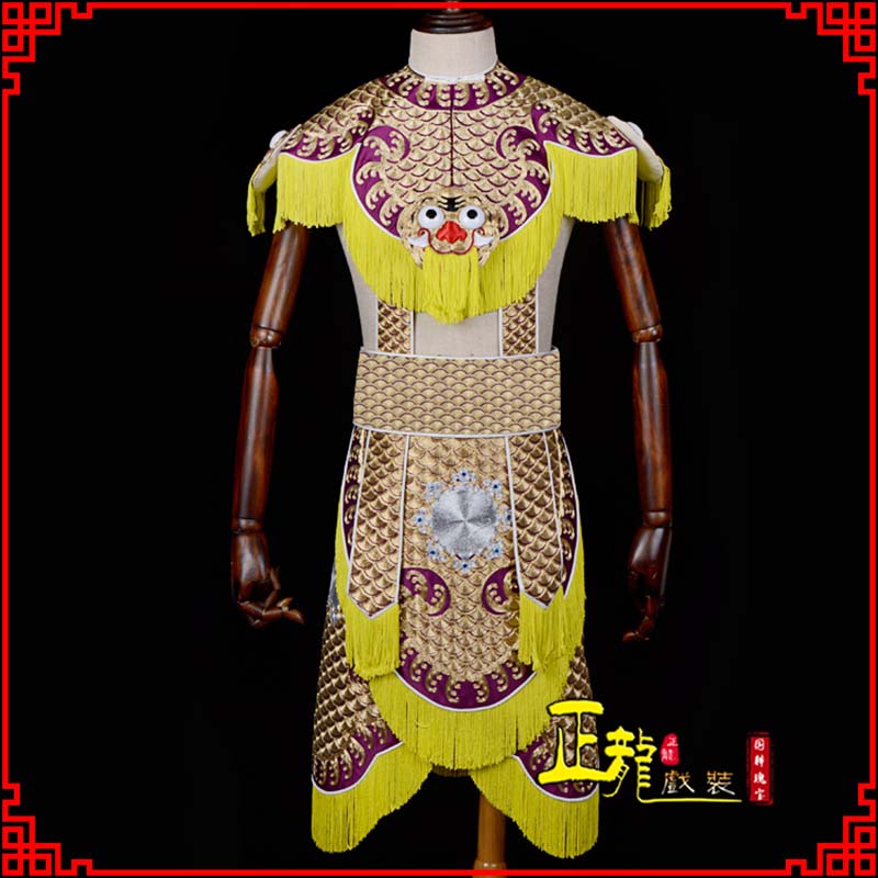 土默特右旗武将士兵云肩鱼鳞侉子